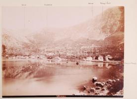 1890-1891 Dalmatien, Montenegro, Hercegovina, Bosnien. 37db 18x24cm-es, feliratozott fotó albumba ra...