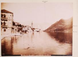 1890-1891 Dalmatien, Montenegro, Hercegovina, Bosnien. 37db 18x24cm-es, feliratozott fotó albumba ra...