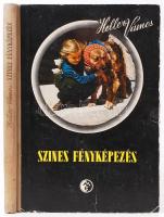 Heller-Vámos: Színes Fényképezés. Műszaki könyvkiadó, Bp. 1956. Benne színes képek és ábrák, félvászon kötésben. Enyhén kopott.