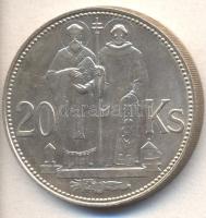 Szlovákia 1941. 20K Ag "Cirill és Metód" T:1- Slovakia 1941 20 Korun Ag "St. Kyrill and St. Methodius" C:AU