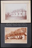 Dr. csarodai Csarada Gusztáv háza két különböző időben (2db kép)