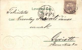 Humourous mail order, Hungarian Korona coins, Emb