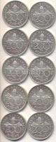 1992. 200Ft Ag "MNB" (10x) T:2
