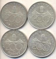 1994. 200Ft Ag "Deák" (4x) T:2