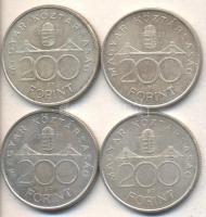 1993. 200Ft Ag "MNB" (5x) T:2