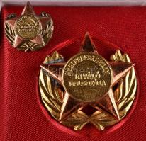 ~1970. "A Belkereskedelem Kiváló Dolgozója" aranyozott kitüntetés miniatűrrel eredeti dísz...