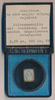 DN ÁP bélyeg érem "Az első magyar bélyeg" (2.24g/0.925) T:PP eredeti ÁPV tokban