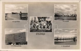 Zamárdi Miss Zamárdi udvarhölgyeivel, kikötő, repülőtér, fürdőigazgatóság, strand