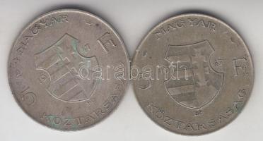 1947. 5Ft Ag "Kossuth" (2x) T:2-