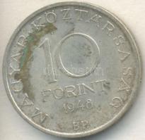 1948. 10Ft Ag "Széchenyi" T:2-