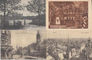 23 db régi, használatlan német képeslap: 21 München, és 2 Nürnberg / 23 unused German postcards