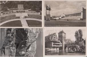 1939 - 8 db német városképes lap / 8 German postcards (Nürnberg, Nürnberg Reichsparteitag, Ramsau)