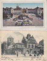 München - 2 postcards: Künstlerhaus, synagogue + Karlstor Rondell