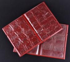 2db kisméretű éremberakó 6/4 berakólappal, használt, de jó állapotban