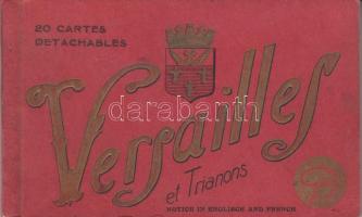 Versailles és Trianon kastélyai - 20 lapos képeslapfüzet / French postcard booklet with 20 cards