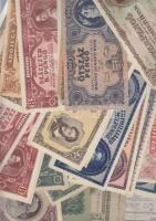 Vegyes bankjegy tétel a pengő korszakból, pengők, adópengők, Vöröshadsereg Parancsnoksága pengők, összesen 36db T:vegyes