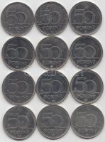 2004-2007. 50Ft (12x) többféle motívummal T:vegyes