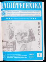 Rádiótechnika. A magyar honvédelmi szövetség folyóirata. 1989. XXXIX. Évf. mind a 12 száma egybekötve, egészvászon kötésben.