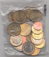 Németország 2002D. 1c-2€ 20db többféle éremmel (összesen: 10/23c) bontatlan csomagolásba...