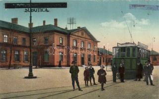 Szabadka railway station, tram, So. Stpl