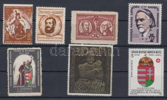 1954-1990 7 db levélzáró és hungarica