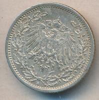 Német Birodalom 1914A 1/2M Ag T:2
German Empire 1914A 1/2 Mark Ag C:XF