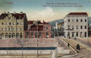Sarajevo place of assassination of Archduke Franz Ferdinand of Austria (fa)