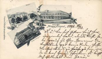 Nagyenyed girl school, town hall, Bethlen boarding school, Art Nouveau (small tear)