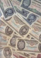 1949-1989. 20Ft + 50Ft + 100Ft összesen 22db T:II,II-,(1db III)