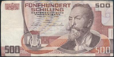 Ausztria 1983-85. 500Sch (5x) + 1000Sch (2x) mind beváltható valuta (~225€) T:III
Austria ...