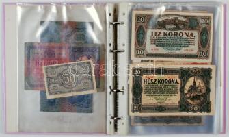Vegyes több mint 70db-ból álló magyar és külföldi bankjegy gyűjtemény jobb darabokkal albumba rendezve! T:vegyes
