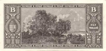 1946. 1.000.000BP (9x) T:hajtatlanok, szélek foltosak, kissé gyűröttek