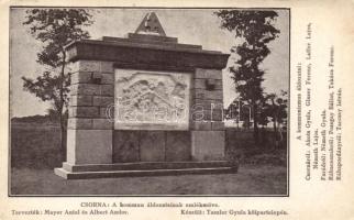 Csorna a kommunizmus áldozatainak emlékműve az áldozatok nevével (kis szakadás / small tear)