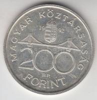 1992. 200Ft Ag "MNB" T:2