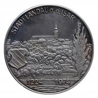 NSZK / Landau 1974. "I. Kelheimeri Lajos herceg, Landau város alapítója" Ag emlékérem dísz...