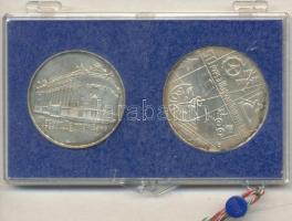 1974. 50Ft Ag + 100Ft Ag "50 éves az MNB" T:BU eredeti sérült MNB plombált plasztiktokban!