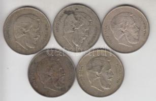 1947. 5Ft Ag "Kossuth" (5x) T:2-,3