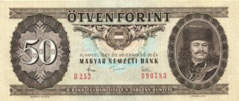 1983. 50Ft (3x) egymás utáni sorszámmal T:I-