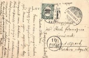 Nagyszombat Nagy Lajos utca, Milchspeiser Lázár és Manheim Jakab kereskedései / street, shops (EK)