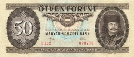 1983. 50Ft (4x) egymás utáni sorszámmal T:I-