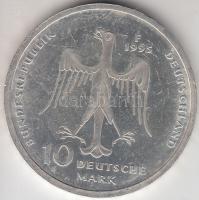 Németország 1995F 10M Ag "Oroszlán Henrik" T:P felületi karcos Germany 1995F 10 Mark Ag "Henry the Lion" C:P scratched