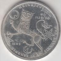Németország 1995F 10M Ag "Oroszlán Henrik" T:P felületi karcos
Germany 1995F 10 Mark Ag &q...