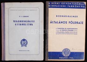 2db Tankönyv: M. V. Fjodorov: Mikrobiológiai gyakorlatok. Bp., 1952. Mezőgazdasági kiadó. Bodnár-Kálmán: Általános földrajz: Bp., 1939. A Szt. István-társulat kiadása.