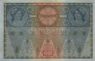 1902. 1000K mindkét oldal német "Deutschösterreich" felülnyomással (10x) T:II,III