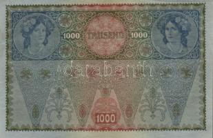1902. 1000K mindkét oldal német "Deutschösterreich" felülnyomással (10x) T:II,III