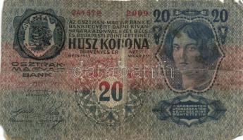 1904-1915. 10K-100K 8db bankjegy felülbélyegzéssel T:IV