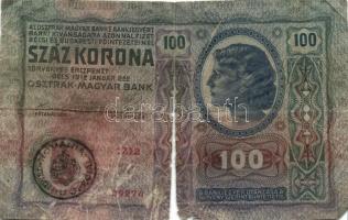 1904-1915. 10K-100K 8db bankjegy felülbélyegzéssel T:IV