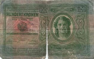 1904-1915. 10K-100K 8db bankjegy felülbélyegzéssel T:IV