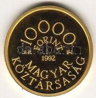 1992. "Károly Róbert" 10.000Ft arany 6,982g, eredeti díszdobozban T:PP Csak 10.000db!