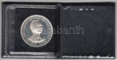 Bognár György (1944-) 1989. "George Bush látogatása Magyarországon" Ag emlékérem (31.3g/0....